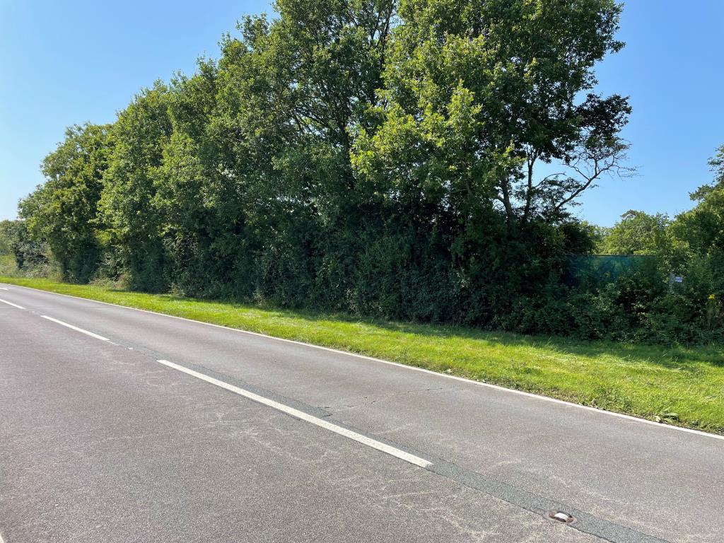 Lot: 60 - 1.53 ACRES WITH RESIDENTIAL PLANNING FOR FIVE UNITS - Hedged border of site fronting A22